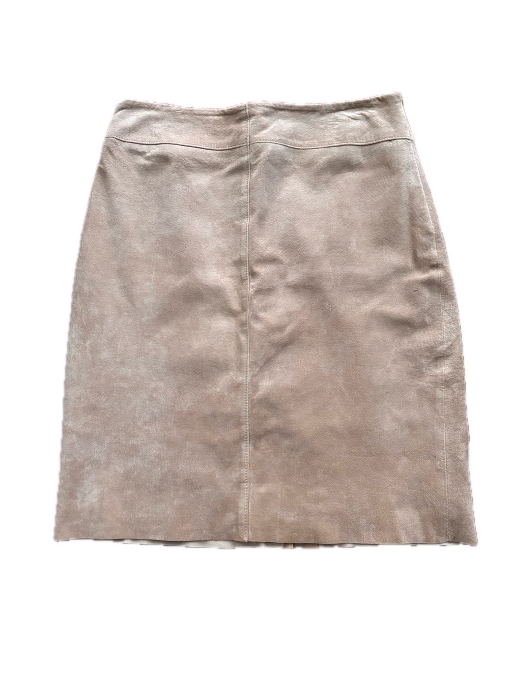 Express Taupe Soft Suede Pencil Skirt